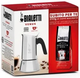 Bialetti - Сет Кафеварка Bialetti Vеnus 6ч. и кафе Perfetto Classico 250g