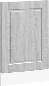 854133 vidaXL Панел за съдомиялна машина, Porto, сив сонома, 45x1,5x57 см, инженерно дърво