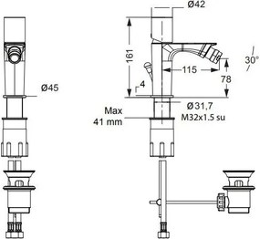 Смесител за биде Eurorama Res Pro