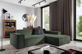 Γωνιακός καναπές Fubu-Prasino Skouro-Δεξιά