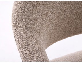 Бежови трапезни столове в комплект с подлакътници 2 бр. от масивен дъб Elk – Unique Furniture