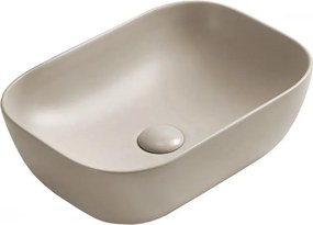Mexen Rita мивка върху плот 45 x 32 см, бежова мат - 21084566