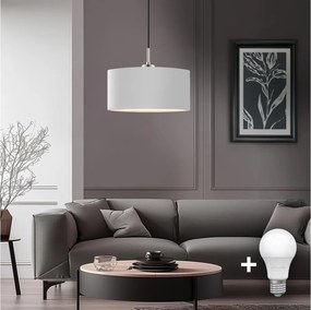 Eglo - LED висяща лампа на кабел TUNJA 1xE27/60W/230V бяла