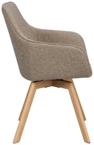 Бежови тапицирани трапезни столове в комплект 2 бр. Alison – Rowico