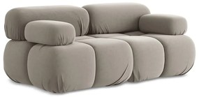 Бежов кадифен модулен диван 190 cm Lokua – Makamii