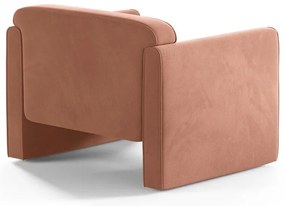 Розово кадифено кресло Abby – Micadoni