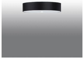 Черна лампа за таван със стъклен абажур ø 60 cm Herra - Nice Lamps