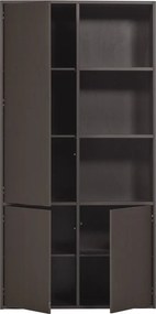 Тъмнокафяв модулен шкаф от масивен бор 108x215 cm Meggy – WOOOD