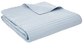 Синьо капитонирано покривало за легло 230x220 cm Quilted Lines – Bianca