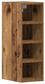 854164 vidaXL Висящ шкаф "Рига" Старо дърво 20x29,5x60 см Инженерно дърво