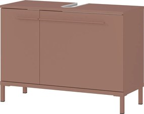 Кафяв матов шкаф за мивка 80x59 cm Laurino – Germania