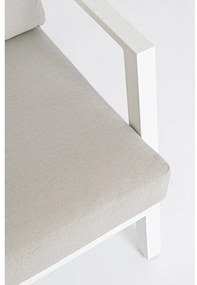 Бял алуминиев градински комплект от за отдих за 4 Harley – Bizzotto