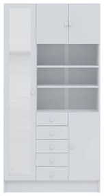 Бял шкаф за баня 90x182 cm Combi - TemaHome