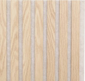 Декоративен aкустичен стенен панел Colva, 240x60 cm, MDF - Светло дърво
