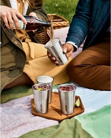 Чаша за път от неръждаема стомана в сребрист цвят 500 ml – Black + Blum