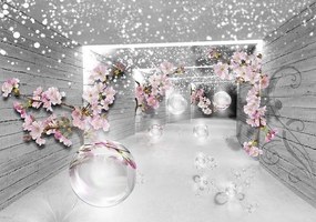 Фототапет коридор от цветя - 3360