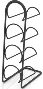 Поставка за вино TEKNO TEL TR MG 024B, 4 бутилки, 12х43х22 см, Матово черно