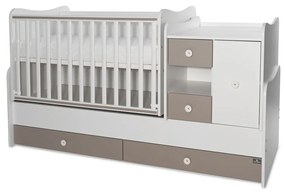 LORELLI Classic Трансформиращо се легло-люлка 190/72 см. MINI MAX БЯЛО/STRING