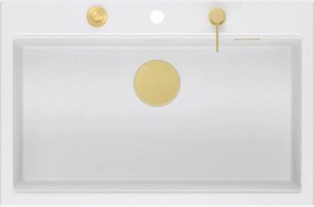 гранитна мивка MARC 110 WORKSTATION White