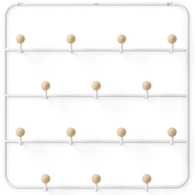 Бяла метална закачалка за врата 36 cm Estique - Umbra