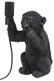 Черна настолна лампа (височина 34 cm) Monkey - Light &amp; Living