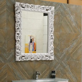 Обикновено огледало за баня с PVC рамка ICMC 11094 - 1/11093 - 1, 87x107см