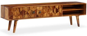 244683 vidaXL ТВ шкаф, акациево дърво масив, 140x30x40 cм