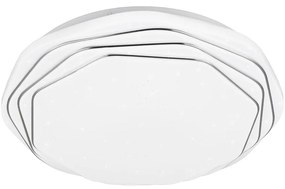 Бяло LED осветително тяло за таван ø 38 cm Dizzy – Trio