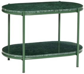 Тъмнозелена мраморна масичка за кафе 34x58 cm Nusa – Hübsch