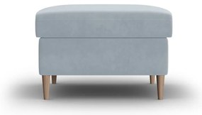 Светлосиня кадифена табуретка Kyoto – Cosmopolitan Design