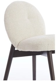 Кремави тапицирани трапезни столове в комплект 2 бр. Sinosa – Light &amp; Living