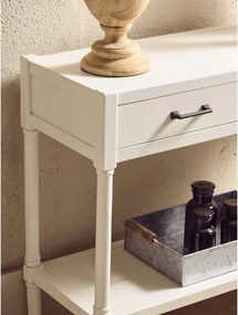 Бяла конзолна маса от масивен бор 35x91 cm Heritage – Premier Housewares