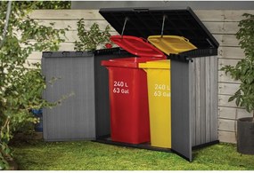 Сива пластмасова градинска кутия за съхранение Deco – Keter