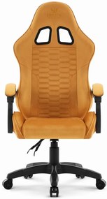Геймърски стол HC-1000 MUSTARD - кадифена тъкан
