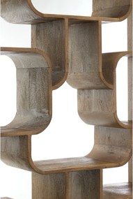 Стелаж от масивно манго в тъмно естествен цвят 100x200x30 cm Labare – Light &amp; Living