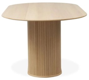Маса за хранене с дъбов плот 95x180 cm Nola - Unique Furniture