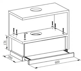 Абсорбатор за вграждане Heinner HTCH-440FS