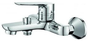 Стенен смесител за вана и душ "ЕММА" ICF 6005007/ БЕЗ А-РИ, месинг, хром, 8.7x18.6см