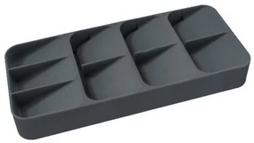 Horecano - Пластмасов органайзер за прибори с 9 разделения 39x16,6xh5см антрацит HOME-(50804-A)