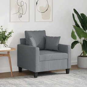 359251 vidaXL Стол кресло светлосив 60 см плат