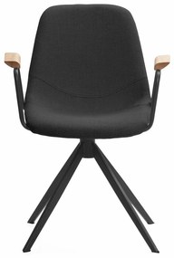 Черни трапезни столове в комплект от 2 бр. Tali – Marckeric