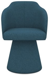 Син тапициран трапезен стол Kanoa – Makamii