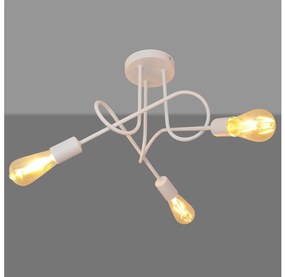 Детски плафониер OXFORD 3xE27/15W/230V бял