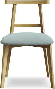 Син трапезен стол от масивна дървесина Ohelo – Makamii