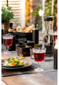 Черни матови керамични купички за сервиране в комплект от 3 броя Snack &amp; Dip - Wenko