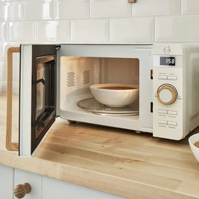 Разопакован: Микровълнова фурна Swan SM22036LWHTN, 20 l, 800W, Размразяване, Таймер, Бял