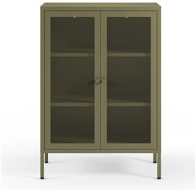 Зелено метално шкафче 70x100x40 cm Fayna – Marckeric