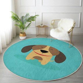 Тюркоазен детски килим ø 120 cm Comfort – Mila Home