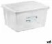 Кутия за Съхранение с Капак Tontarelli Linea box 29 L 47 x 36 x 24,5 cm (6 броя)