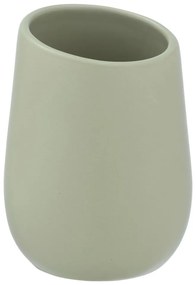 Зелена керамична чаша за четки за зъби Badi - Wenko